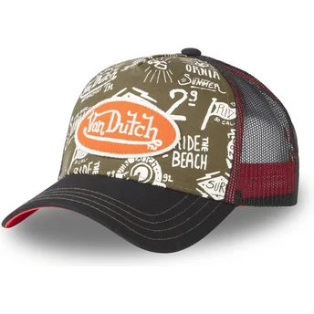 Czapka trucker zielono-czarna PAT CT Von Dutch