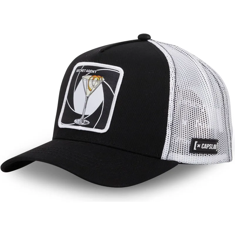 cepur-izliekta-truckeris-melns-snapback-secret-agent-sec-martini-kokteili-no-capslab cepur-izliekta-truckeris-melns-snapback-secret-agent-sec-martini-kokteili-no-capslab