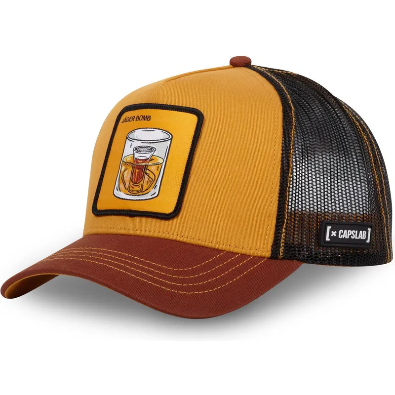 cepur-izliekta-truckeris-bruns-snapback-jag-jagerbomb-kokteili-no-capslab