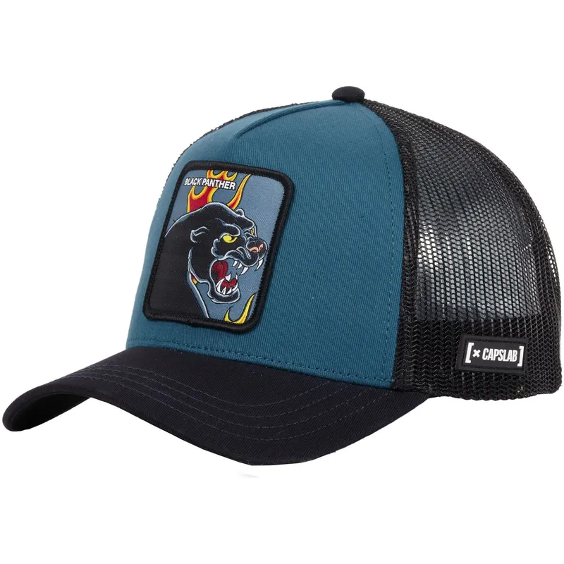 cepur-izliekta-truckeris-tumsi-zils-snapback-black-panther-pan-pantera-mitiskas-radibas-no-capslab