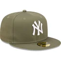 zielona-dopasowana-czapka-z-daszkiem-59fifty-league-essential-new-york-yankees-mlb-new-era