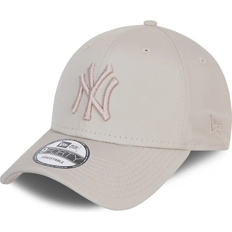 cap-izliekta-beige-adjustable-strap-9forty-league-essential-poly-no-new-york-yankees-mlb-no-new-era