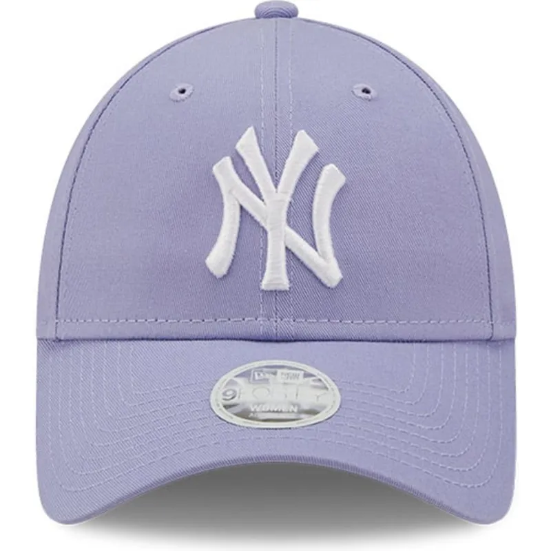 fioletowa-regulowana-czapka-z-zakrzywionym-daszkiem-dla-kobiet-9forty-league-essential-new-york-yankees-mlb-new-era