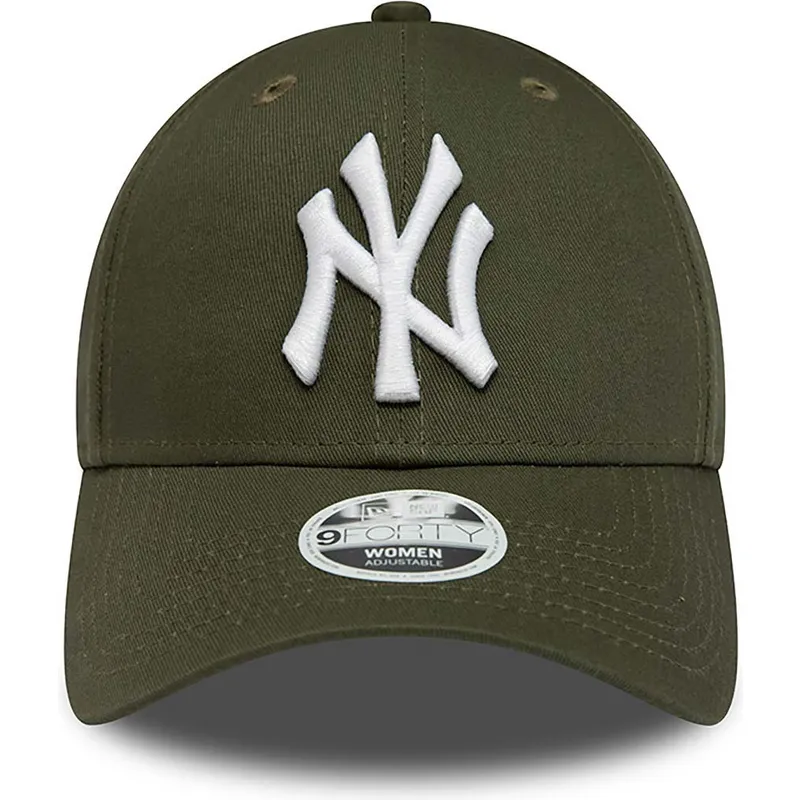 gron-justerbar-kurvad-keps-for-dam-9forty-league-essential-fran-new-york-yankees-mlb-av-new-era