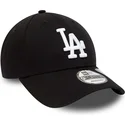 schwarze-verstellbare-curved-cap-9forty-repreve-league-essential-der-los-angeles-dodgers-mlb-von-new-era