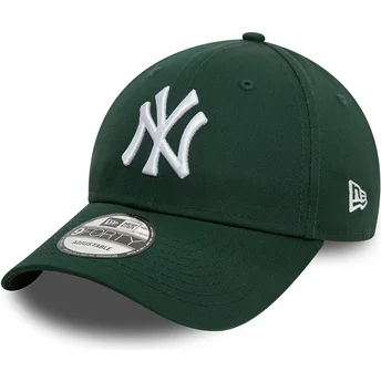 Ciemnozielona regulowana czapka z zakrzywionym daszkiem 9FORTY League Essential New York Yankees MLB New Era