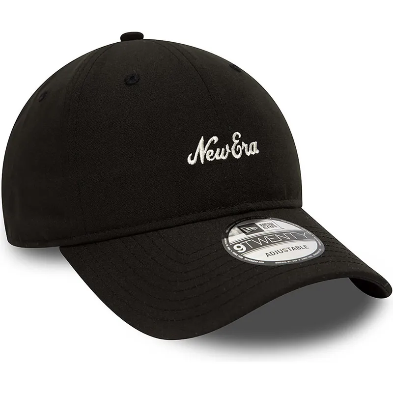 cepur-izliekta-melns-regulejams-9twenty-repreve-heritage-script-no-new-era