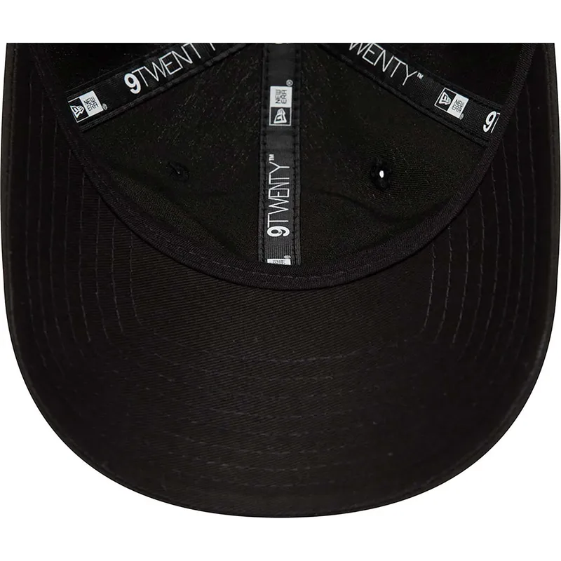 cepur-izliekta-melns-regulejams-9twenty-repreve-heritage-script-no-new-era