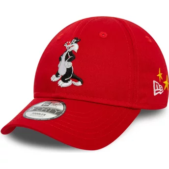 New Era Curved Brim Toddler Sylvester 9FORTY Looney Tunes Red Adjustable Cap