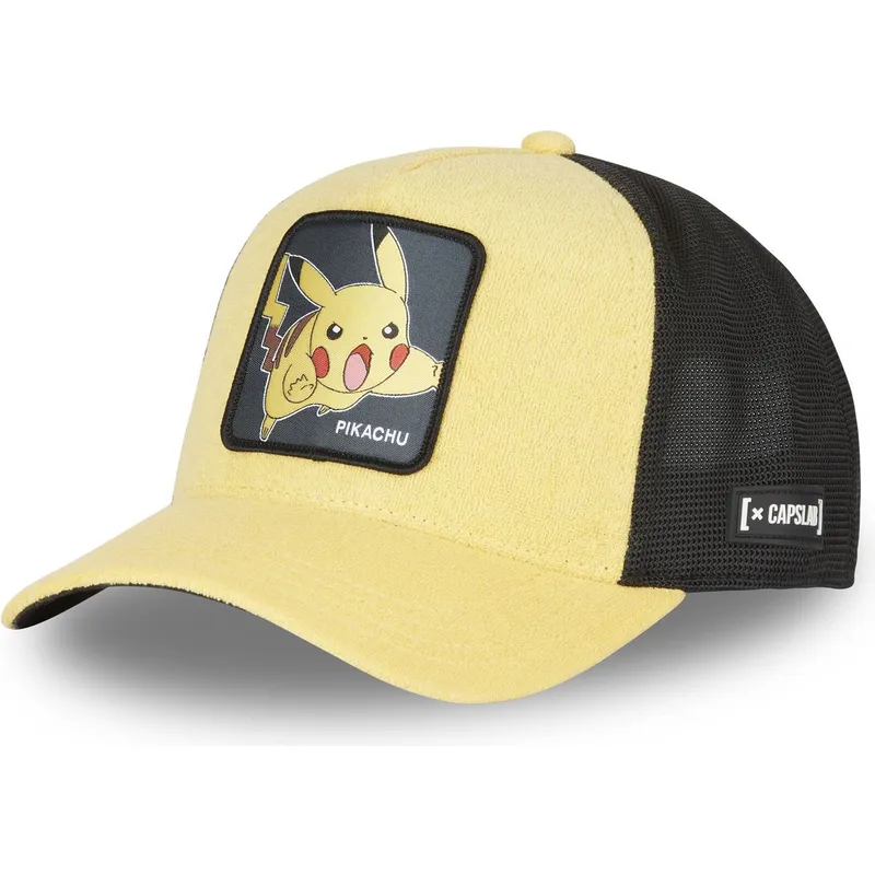 cepur-izliekta-truckeris-dzeltens-snapback-pik1-ct-pikachu-pokemon-no-capslab