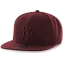 cepur-plakana-sarkans-snapback-no-new-york-yankees-mlb-no-47-brand