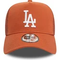 cepur-izliekta-truckeris-bruns-snapback-a-frame-league-essential-no-los-angeles-dodgers-mlb-no-new-era