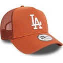 cepur-izliekta-truckeris-bruns-snapback-a-frame-league-essential-no-los-angeles-dodgers-mlb-no-new-era