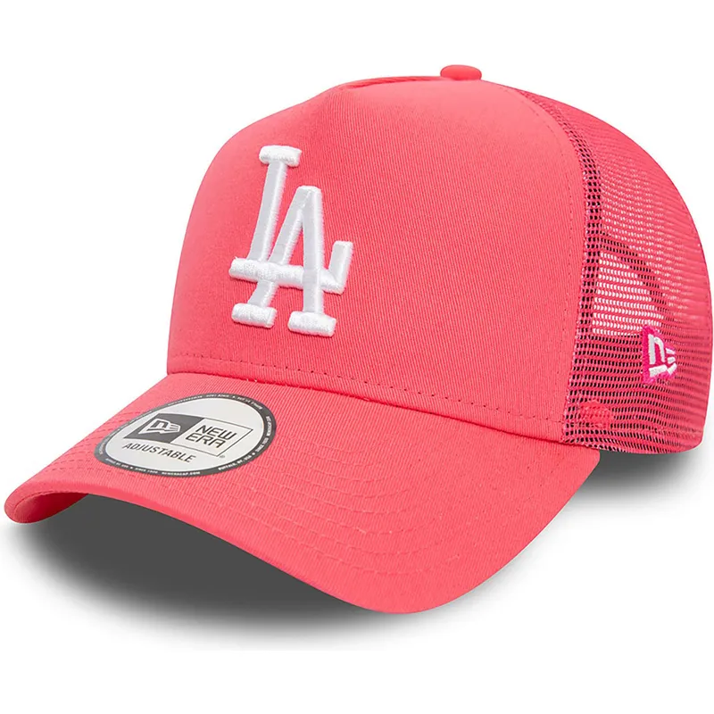 cepur-izliekta-truckeris-roza-snapback-a-frame-league-essential-no-los-angeles-dodgers-mlb-no-new-era