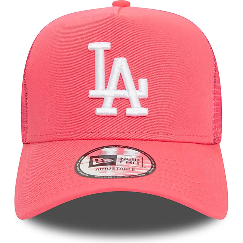 cepur-izliekta-truckeris-roza-snapback-a-frame-league-essential-no-los-angeles-dodgers-mlb-no-new-era