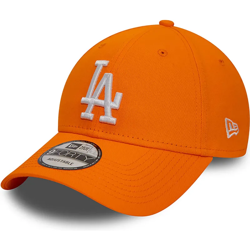 cepur-izliekta-oranzs-regulejams-9forty-league-essential-no-los-angeles-dodgers-mlb-no-new-era