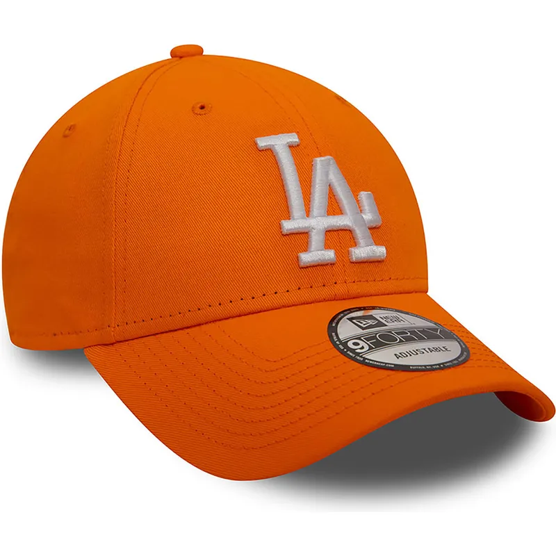 cepur-izliekta-oranzs-regulejams-9forty-league-essential-no-los-angeles-dodgers-mlb-no-new-era
