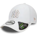 weisse-verstellbare-curved-cap-9forty-repreve-outline-der-new-york-yankees-mlb-von-new-era