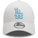cepur-izliekta-balts-regulejams-9forty-team-outline-no-los-angeles-dodgers-mlb-no-new-era
