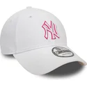 cepur-izliekta-balts-regulejams-rosa-9forty-team-outline-no-new-york-yankees-mlb-no-new-era