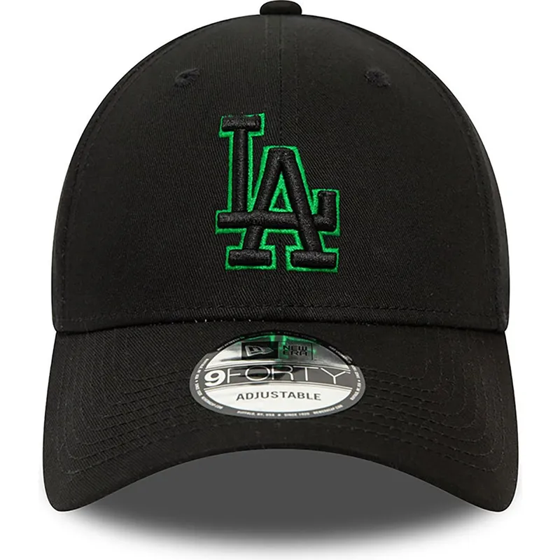 cepur-izliekta-melns-regulejams-9forty-team-outline-no-los-angeles-dodgers-mlb-no-new-era