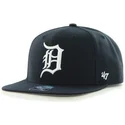 detroit-tigers-mlb-sure-shot-snapback-kappe-in-schwarz-von-47-brand