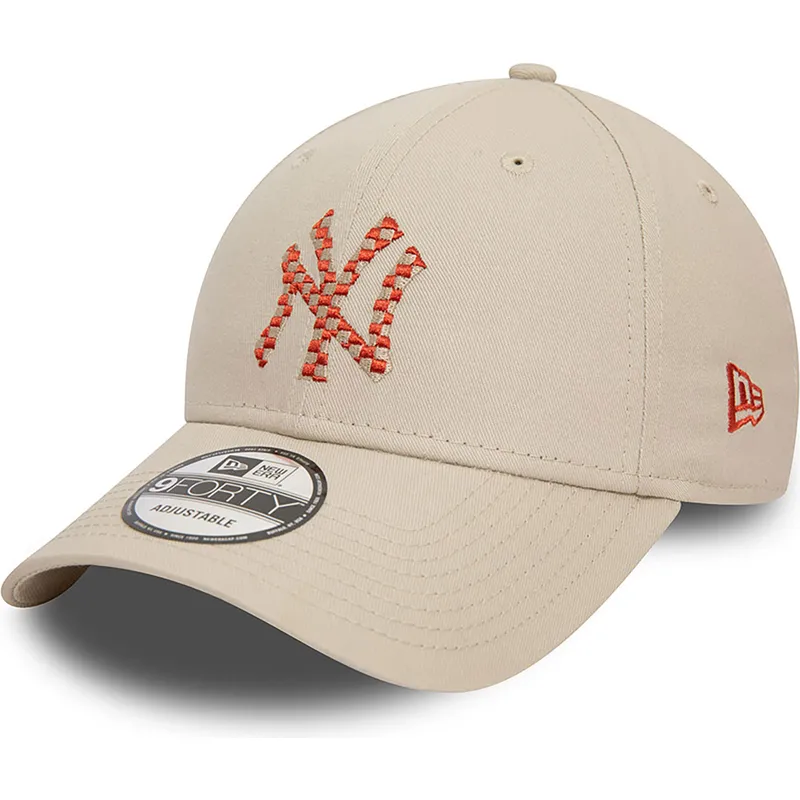 cap-izliekta-beige-adjustable-strap-9forty-seasonal-infill-no-new-york-yankees-mlb-no-new-era