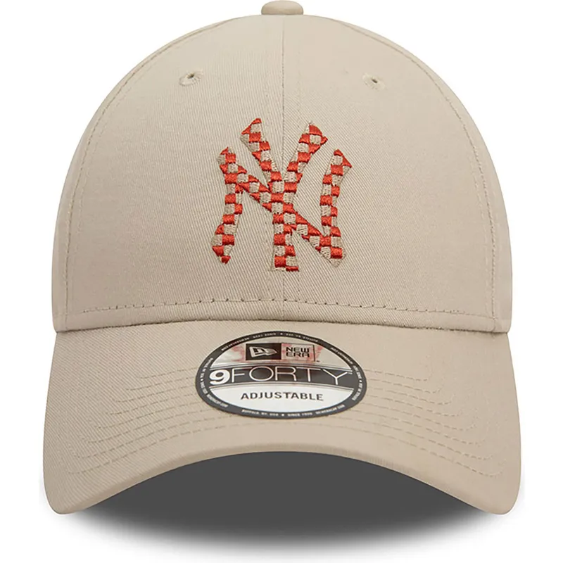 cap-izliekta-beige-adjustable-strap-9forty-seasonal-infill-no-new-york-yankees-mlb-no-new-era