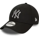 new-era-new-york-yankees-mlb-9forty-seasonal-infill-verstellbare-schwarze-kappe-mit-gebogenem-schirm