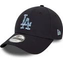 marineblaue-verstellbare-curved-cap-9forty-animal-infill-der-los-angeles-dodgers-mlb-von-new-era