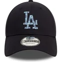 marineblaue-verstellbare-curved-cap-9forty-animal-infill-der-los-angeles-dodgers-mlb-von-new-era