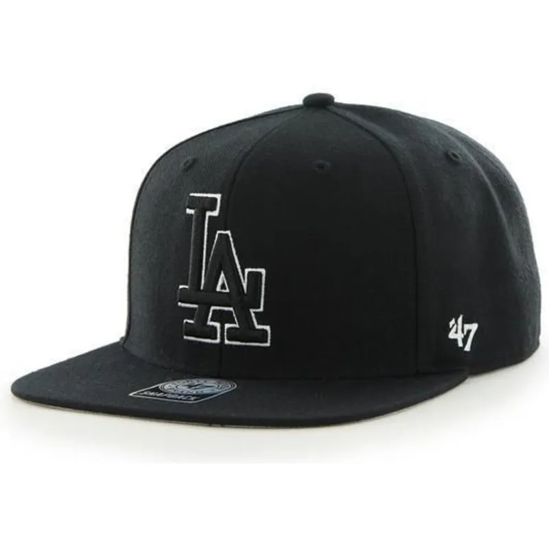 cepur-plakana-melns-snapback-no-los-angeles-dodgers-mlb-no-47-brand