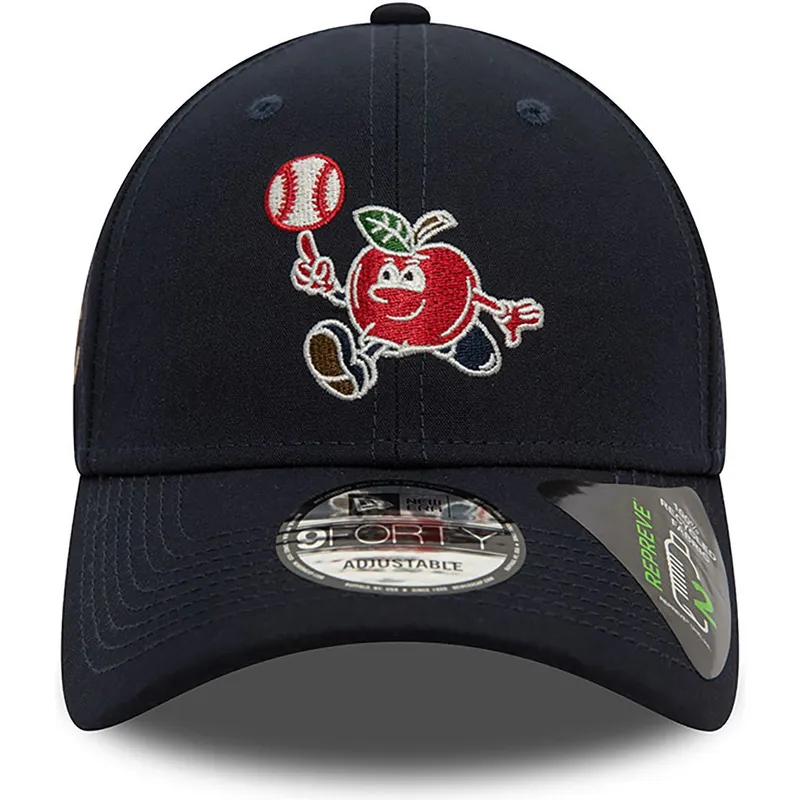 cepur-izliekta-tumsi-zils-regulejams-9forty-repreve-baseball-apple-no-new-era