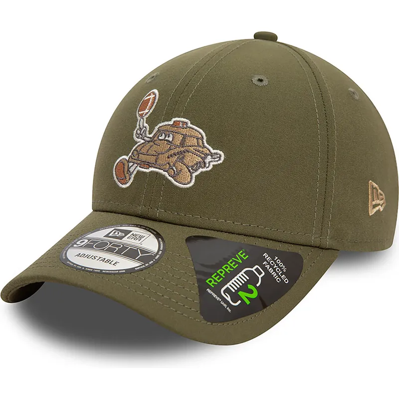 cap-izliekta-green-adjustable-strap-9forty-no-new-era