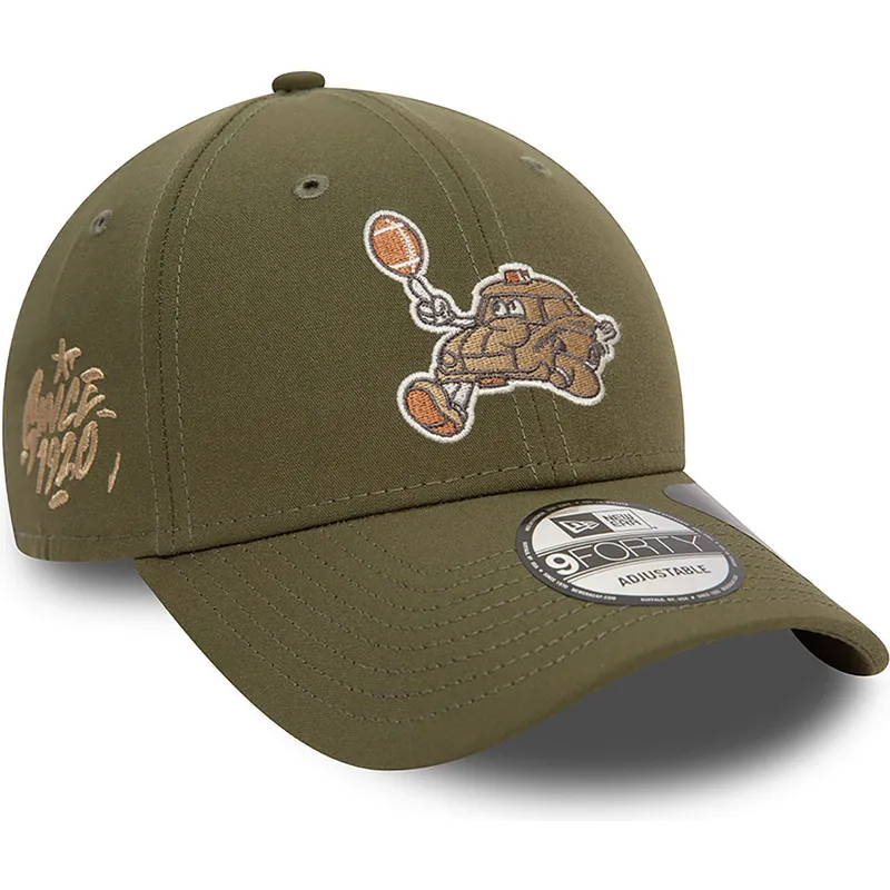 cap-izliekta-green-adjustable-strap-9forty-no-new-era