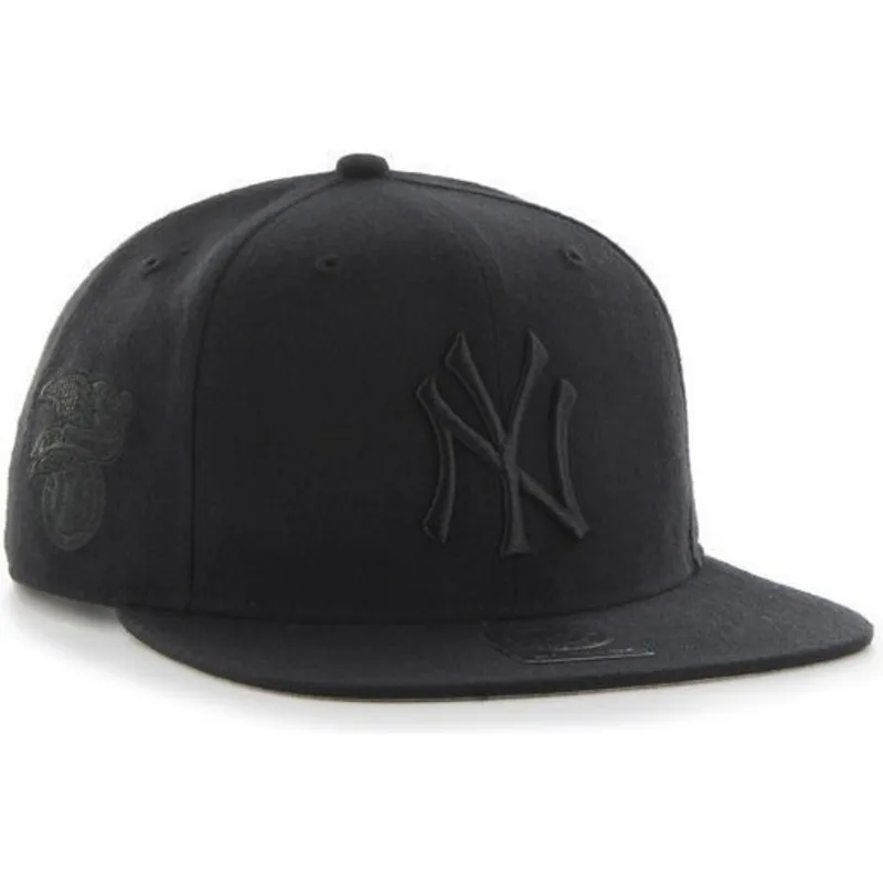 cepur-plakana-melns-snapback-no-new-york-yankees-mlb-no-47-brand