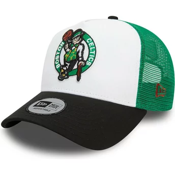 New Era A Frame Boston Celtics NBA Multicolor Trucker Hat