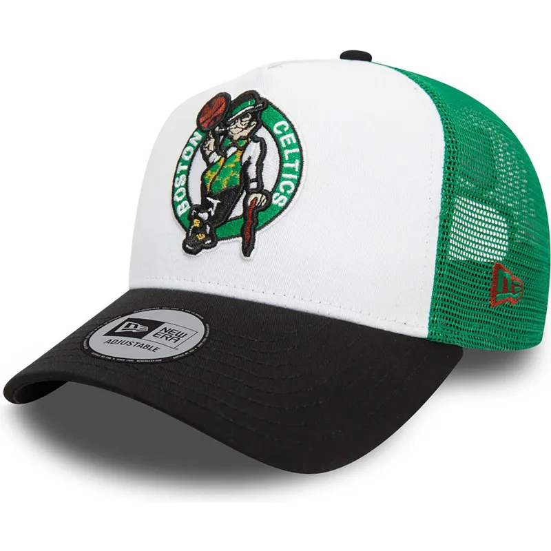 boston-celtics-nba-a-frame-trucker-cap-in-mehrfarbig-von-new-era