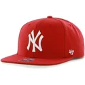 cepur-plakana-sarkans-snapback-no-new-york-yankees-mlb-no-47-brand