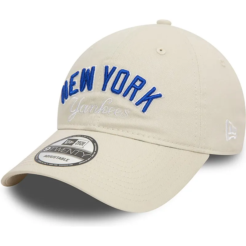 cap-izliekta-beige-adjustable-strap-9twenty-wordmark-no-new-york-yankees-mlb-no-new-era
