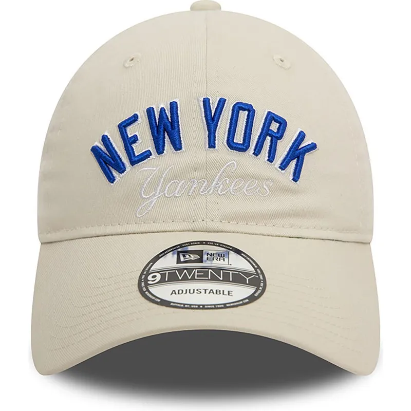 cap-izliekta-beige-adjustable-strap-9twenty-wordmark-no-new-york-yankees-mlb-no-new-era