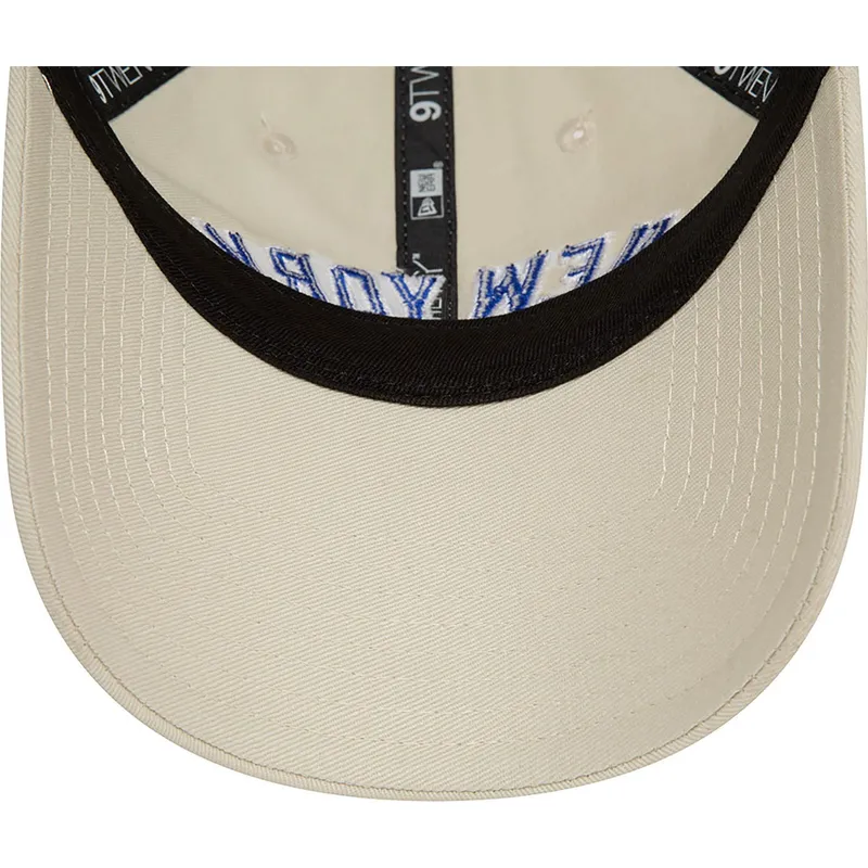 cap-izliekta-beige-adjustable-strap-9twenty-wordmark-no-new-york-yankees-mlb-no-new-era