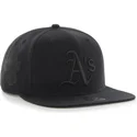 cepur-plakana-melns-snapback-no-oakland-athletics-mlb-no-47-brand