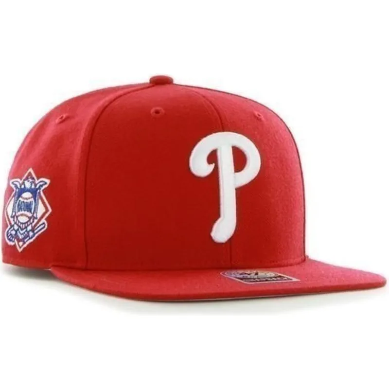 cepur-plakana-sarkans-snapback-no-philadelphia-phillies-mlb-no-47-brand