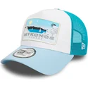 weisse-und-blaue-a-frame-summer-trucker-kappe-mykonos-stadte-und-strande-von-new-era