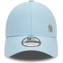 9forty-flawless-verstellbare-blaue-kappe-mit-gebogenem-schirm-der-new-york-yankees-mlb-von-new-era