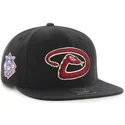 47-brand-flat-brim-arizona-diamondbacks-mlb-sure-shot-black-snapback-cap