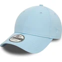 hellblaue-verstellbare-curved-cap-9forty-essential-von-new-era