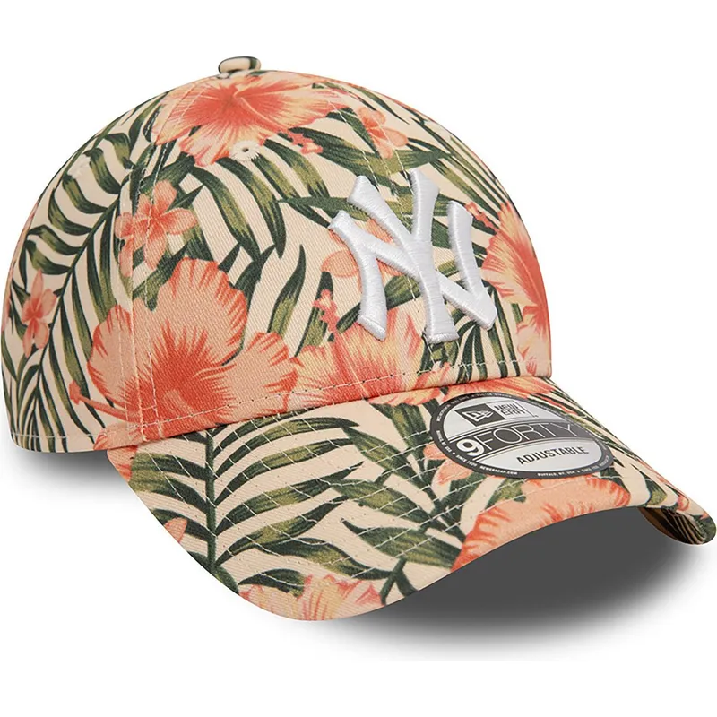 cepur-izliekta-daudzkrasains-regulejams-9forty-tropical-no-new-york-yankees-mlb-no-new-era