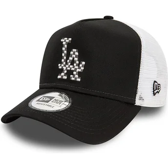 Casquette trucker noire et blanche A Frame Seasonal Infill Los Angeles Dodgers MLB New Era